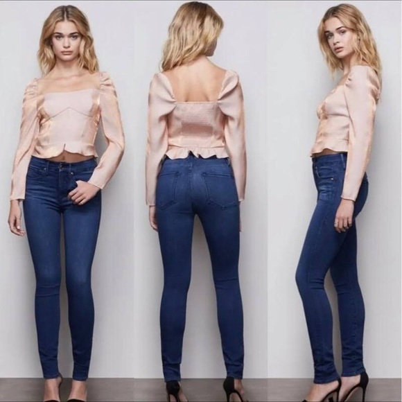 NWT Good American Rose Gold Blouse - Picture 1 of 5